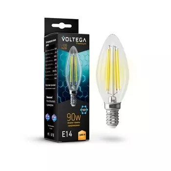 Лампочка светодиодная 9W Graphene Voltega Candle 7134