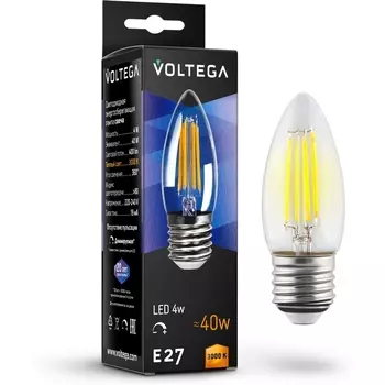 Лампочка светодиодная dim 5W Voltega Candle 8462