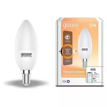 Лампочка светодиодная диммируемая с управлением со смартфона Gauss Smart Home 1100112
