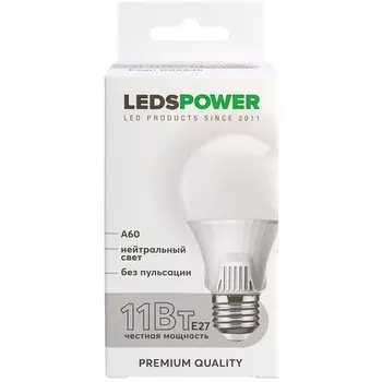 Лампочка светодиодная E14 6Вт 4000K LEDS POWER 006673 LEDS Power