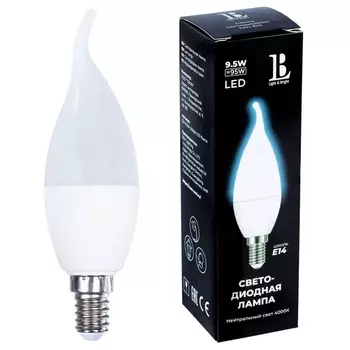 Лампочка светодиодная L&B E14-9,5W-4000К-C37-flame_lb