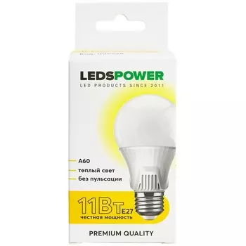Лампочка светодиодная E27 11Вт 3000K LEDS POWER 006628 LEDS Power