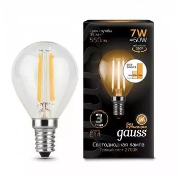 Лампочка светодиодная филаментная Gauss Filament 105801107-S