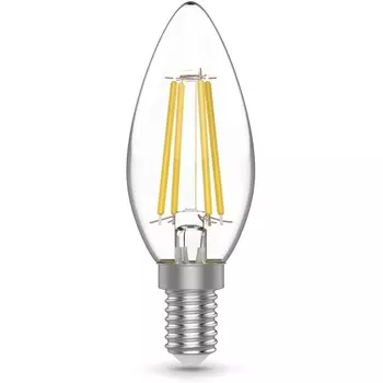 Лампочка светодиодная филаментная Gauss Filament 50312242 Свеча 4W 480lm 4000K E14 LED