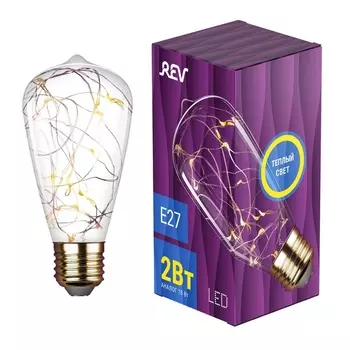 Лампочка светодиодная филаментная REV 32445 4