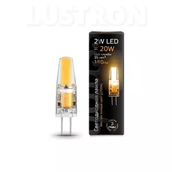 Лампочка светодиодная капсульная 2700K 190lm Gauss 107707102