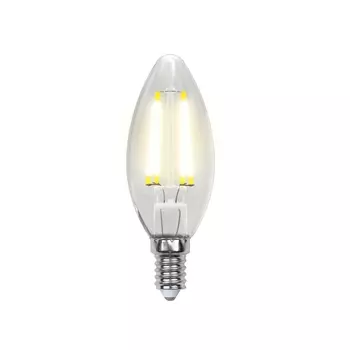 Лампочка светодиодная LED-C35-6W/WW/E14/CL PLS02WH картон Uniel
