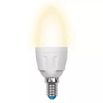Лампочка светодиодная LED-C37 7W/WW/E14/FR PLP01WH картон Uniel