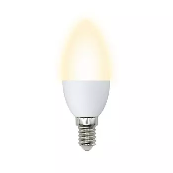 Лампочка светодиодная LED-C37-9W/WW/E14/FR/NR картон Volpe