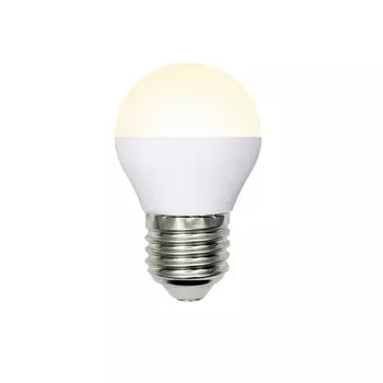 Лампочка светодиодная LED-G45-11W/WW/E27/FR/NR картон Volpe
