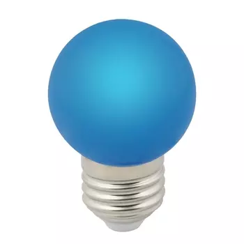 Лампочка светодиодная Volpe LED-G45-1W/BLUE/E27/FR/С
