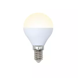 Лампочка светодиодная LED-G45-6W/WW/E14/FR/O картон (Volpe)