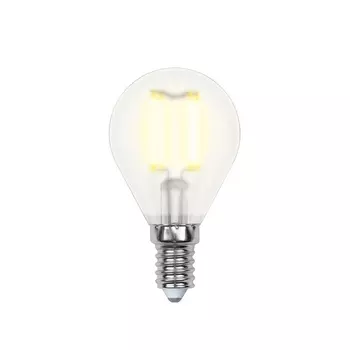 Лампочка светодиодная LED-G45-7,5W/WW/E14/CL GLA01TR картон Uniel