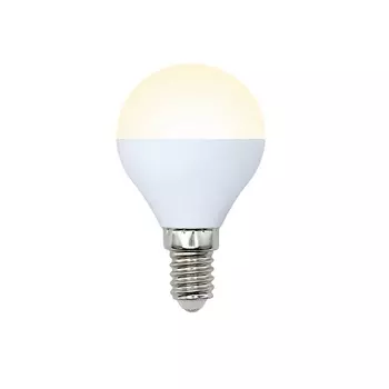 Лампочка светодиодная LED-G45-7W/WW/E14/FR/NR картон Volpe