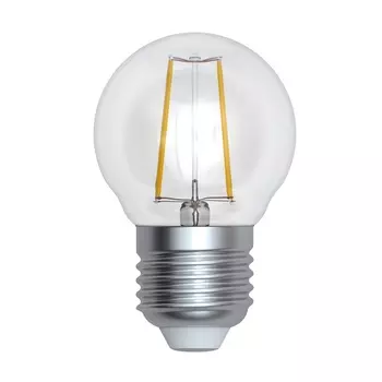 Лампочка светодиодная LED-G45-9W/4000K/E27/CL/DIM GLA01TR картон Uniel