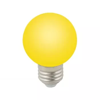 Лампочка светодиодная Volpe LED-G60-3W/YELLOW/E27/FR/С