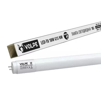 Лампочка светодиодная Volpe LED-T8-18W/NW/G13/FR/FIX/N