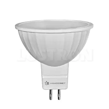 Лампочка светодиодная полусфера GU5.3 6W 4000K 480lm Наносвет Eсoled L195