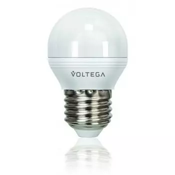 Лампочка светодиодная диммируемый E27 6W 4000K 480lm Voltega Simple 5496
