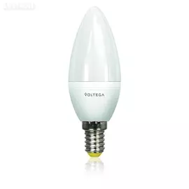 Лампочка светодиодная свеча E14 2800K 470lm 5727 (Voltega)