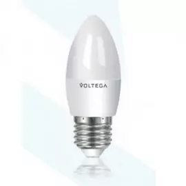 Лампочка светодиодная свеча E27 6W 2800K 450lm 4716 (Voltega)