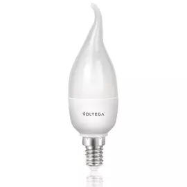 Лампочка светодиодная на ветру E14 6W 4000K 470lm Voltega SIMPLE LIGHT 4717