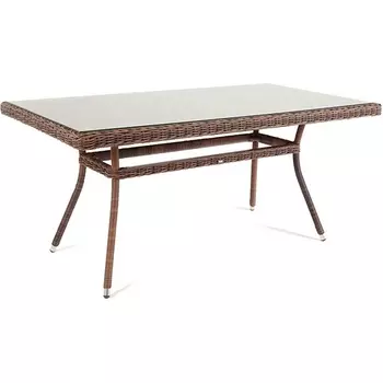 "Латте" плетеный стол из искусственного ротанга 140х80см, цвет коричневый 4SIS арт.УТ-00001813