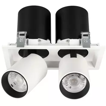 LED спот встраиваемый LTD-PULL-S110x210-2x10W Day4000 (WH, 24 deg, 230V) (Arlight, IP20 Металл, 5 лет) 031361