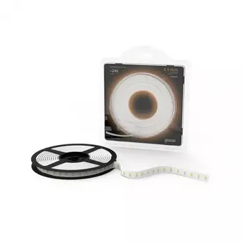 Лента светодиодная 2835/120-SMD 6.5W 24V DC 600lm/m 3000K IP20 (блистер 5м) Gauss 312000165
