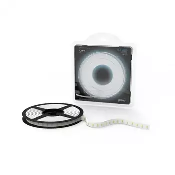Лента светодиодная 2835/120-SMD 6.5W 24V DC 600lm/m 5000K IP65 (блистер 5м) 1/50 311000265 (Gauss)
