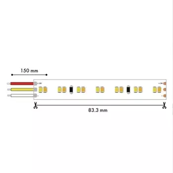 Лента светодиодная, 5M, SMD2835, 19.8W/m, 2700-6500K, IP65 Favourite 2001-62065