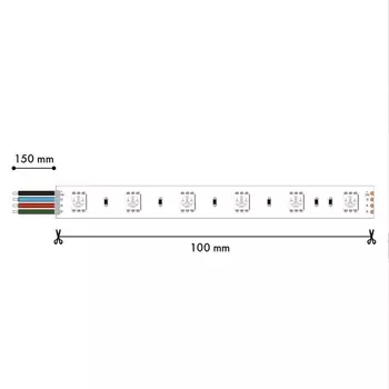 Лента светодиодная 5M SMD2835RGB, 27W/m, RGB+W+W, IP20 Favourite 2001-82720