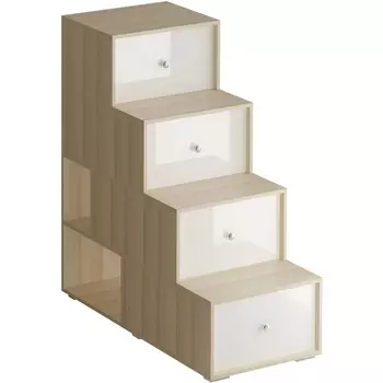 Лестница-комод Play ОГОГО (арт.331741), (ЛДСП/Белый) ОГОГО Обстановочка!