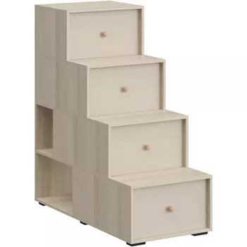 Лестница-комод Play ОГОГО (арт.850336), (ЛДСП/Бежевый,Ясень Коимбра) ОГОГО Обстановочка!