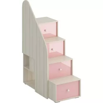 Лестница с ограждением Play ОГОГО (арт.340489), (ЛДСП/Розовый) ОГОГО Обстановочка!