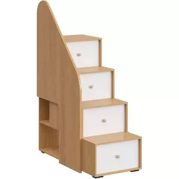 Лестница с ограждением Play ОГОГО (арт.851778), (ЛДСП/Белый,Дуб Корбридж) ОГОГО Обстановочка!