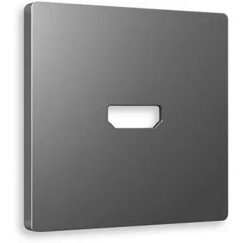 Лицевая панель Ambrella Volt ALFA (Антрацит серый) для HDMI розетки QUANT AP6640