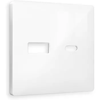 Лицевая панель Ambrella Volt ALFA (Белый глянец) для розетки 2USB тип A+C QUANT AP1110