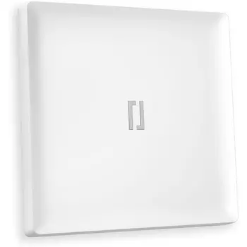 Лицевая панель Ambrella Volt ALFA (Белый матовый) для 1-кл выключателей с подсветкой QUANT AP1220
