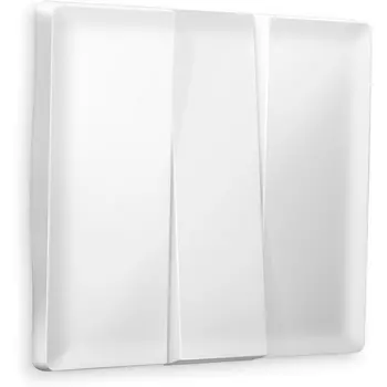 Лицевая панель Ambrella Volt ALFA (Белый матовый) для 3-кл выключателей QUANT AP1250