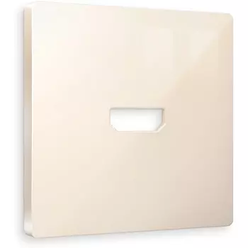 Лицевая панель Ambrella Volt ALFA (Бежевый глянец) для HDMI розетки QUANT AP3140