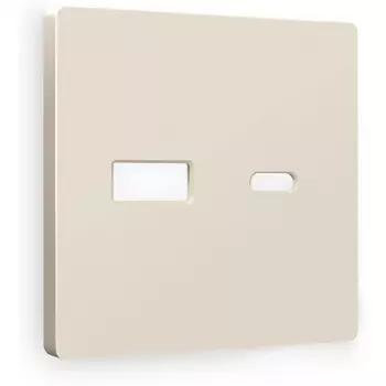 Лицевая панель Ambrella Volt ALFA (Бежевый матовый) для розетки 2USB A+C QUANT AP3310