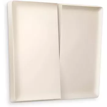 Лицевая панель Ambrella Volt ALFA (Бежевый матовый) для 2-кл выключателей QUANT AP3230