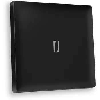 Лицевая панель Ambrella Volt ALFA (Черный матовый) для 1-клавишных выключателей с подсветкой QUANT AP8020