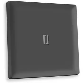 Лицевая панель Ambrella Volt ALFA (Графит Мягкое касание) для 1-клавишных выключателей с подсветкой QUANT AP9020