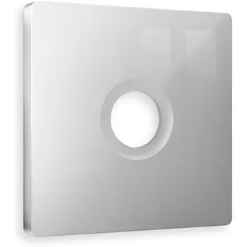 Лицевая панель Ambrella Volt ALFA (Серебро глянец) для TV розетки QUANT AP4130