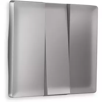 Лицевая панель Ambrella Volt ALFA (Сталь матовый) для 3-клавишных выключателей QUANT AP5050