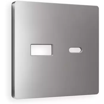 Лицевая панель Ambrella Volt ALFA (Сталь матовый) для розетки 2USB тип A+C QUANT AP5110