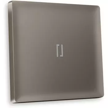 Лицевая панель Ambrella Volt ALFA (Темная бронза матовый) для 1-клавишных выключателей с подсветкой QUANT AP6320