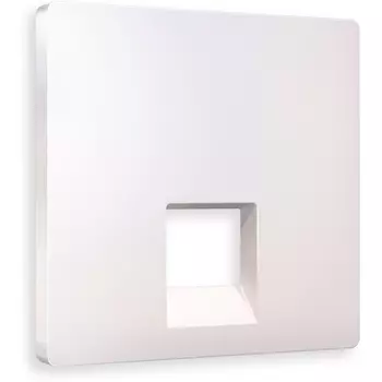 Лицевая панель Ambrella Volt ALFA (Жемчуг) для компьютерной/телефонной розетки RJ-45/RJ-11 QUANT AP2120